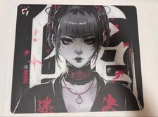 GLSSWRKS Akari Premium Glass Mouse Pad Red Anime Girl Japan Limited USED picture