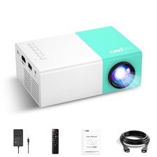 wepvo Mini Projector Portable for Gift, Led YG300Plus, Green picture