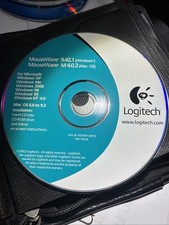Vintage 2002 Logitech MouseWare 9.42.1M 4.0.2 Driver CD-ROM Mac Windows Software picture