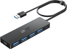 Acer USB Hub 4 Ports, Multiple USB 3.0 Hub, USBA Splitter for Laptop/Pc 2FT | picture