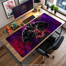 Venom and Spider-Man Mouse Pad - Marvel Symbiote Desk Mat, Large Gaming Accessor picture
