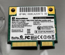 AzureWave Wireless WiFi 300M Bluetooth 3.0 BT Mini PCI-E Card picture