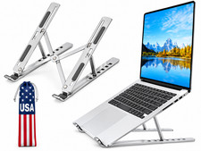 Adjustable Foldable Aluminum Laptop Stand Portable Notebook Holder Riser Desk picture