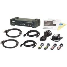 ATEN 2-Port USB 3.0 4K DisplayPort MST KVMP Switch (Cables Included)-TAA picture