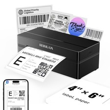 Rongta Bluetooth Shipping Label Printer Wireless 4x6 Thermal Label Printer for picture