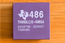 Texas Instruments TI486DLC/E-40BGA 40MHz CPU for PGA-132 Socket - Working picture