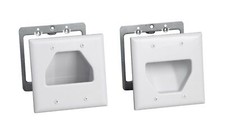 DataComm Electronics 50-3332-WH-KIT Flat Panel TV Cable Organizer Kit - White picture