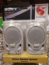 Sony SRS-PC21 2.0 Channel Wired Portable Speakers 3.5mm With Volume Control NEW picture