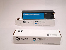 LOT OF 2 HP 981YC PageWide Ink Cartridge Cyan L0R17YC picture