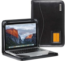 Broonel Black Leather Contour Case For HUAWEI MateBook D 16 16.1 