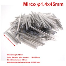 200PCS Mirco OD1.4mm Fiber Optic Fusion Splice Protection Sleeves 45mm, Clear  picture