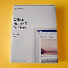 Sealed Microsoft Office Home & Student 2019 1 Device Windows/Mac Eng. Key Card picture
