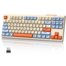 Wireless Dual Mode TKL Membrane Gaming Backlit Silent Keyboard for PC/MAC picture