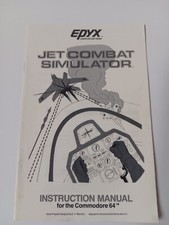 Commodore 64 Jet Combat Simulator Instruction Manual Only Epyx picture
