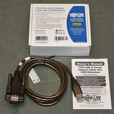 Tripp Lite Adapter Cable U209-005-COM, RS232 Serial to FTDI USB w/ COM Retention picture