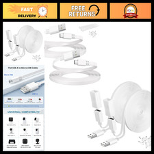 Micro USB 20FT & USB Extension Cable 10FT - 4 Pack, Fast Charging & Data Sync picture