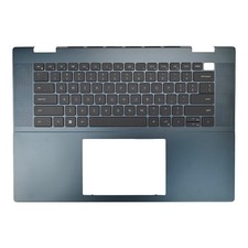 New For Dell Inspiron 16 7630 7635 2-in-1 Palmrest Backlit Keyboard Blue US picture