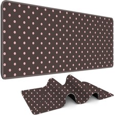 1pc Oversized D-Shaped Desk Compatible for PC Gaming & Office Use, Non-Slip Ba picture