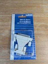 IBM AT Adapter Block DB9 Female DB25 Male Belkin  picture