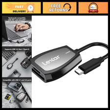 Dual-Slot SD/Micro SD Card Reader, USB-C, Up to 312MB/s Fast Data Transfer picture