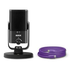 Rode NT-USB Mini Mic + SC17-Purple USB-C to USB-C Cable (5') for Podcasting picture