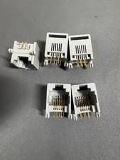 100x RJ12 6P6C Right Angle PCB Jack Through Hole Gold Pins picture