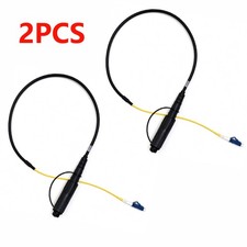 2PCS OptiTap Hardened Male Connector to LC/UPC Test Jumper Singlemode 2 feet picture