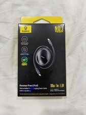 Baseus Free2Pull Retractable USB-C to USB-C 100W Fast Charge Cable 3.3ft Black picture