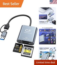 2-in-1 CFexpress Type B & SD Card Reader - 10Gbps Dual Slot USB Adapter picture