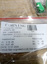 Corning ClearCurve 9-Pack 5M 1F Compact Drop Fiber Patch Cable Single Mode NEW picture