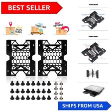 Efficient 2Pcs SSD/HDD Adapter for 5.25