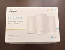 TP-Link Deco BE63 BE10000 Tri-Band WiFi 7 Mesh System 2.5Gbps  3 Pack *PRISTINE* picture