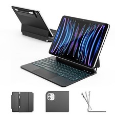 RAYMCRAFT for iPad Air 11 / Pro 11 Case Keyboard, Magnetic Floating Stand picture