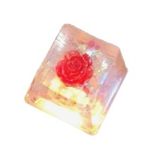 Preserved Flower Keycap Elegant Resin Camellia Flower Keycaps with Backlights picture