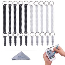 Wisdompro Stylus Tether, 10 Pack of Detachable Elastic Coil Tether Strings/Lanya picture