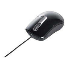 BUFFALO Wired optical mouse silent / 3 button / M size black BSMOU27SMBK F/S NEW picture
