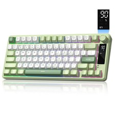 Womier DK75 75% Wireless Gaming Keyboard, Creamy Computer Keyboards, Green picture