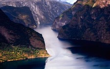 Landscape nature norway mountains water Custom Gaming Mat Desk picture