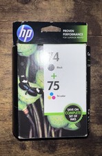 HP Ink Cartridge For Inkjet Printer Sealed In Box Expired 74/75 CB335WN/CB337WN picture