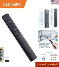 Bright Red Laser Wireless Presentation Clicker - Ideal for Meetings & Teaching picture