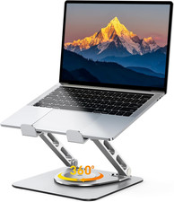 Laptop Stand for Desk Adjustable Height 360 Rotation Portable Notebook Riser picture