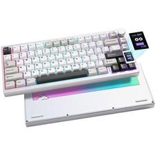 YUNZII AL80 75% Aluminum Mechanical Keyboard (Silver, Cocoa Cream Switch) picture