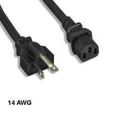 6 feet 14AWG AC Power Cable NEMA 6-20P to IEC-60320 C13 15A/250V SJT Mining PC picture