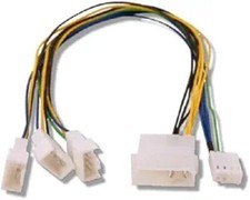 Evercool EC-DF002 4-Pin Molex PWM to 3 x 4-Pin PWM Fan Power Y-Splitter Cable picture