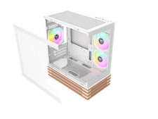Thermaltake View 170 WS ARGB; Micro Chassis; Bottom Wood Trim; 3x120mm ARGB Lite picture
