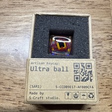 S-CRAFT Ultra Ball Mechanical Keyboard Artisan Keycap NEW/UNUSED/UNMOUNTED picture