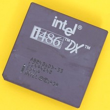 Intel 486 DX 33Mhz Ceramic CPU Processor SX419 A80486DX-33 PGA168 picture