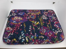 VERA BRADLEY MIDNIGHT FLOWERS LAPTOP TABLET SLEEVE BAG NEW picture