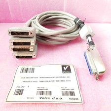 Nortel Networks Volex NOR-A0403540 NTAK19FB R01 C01 Shilded 4 Port SDI Cable Ass picture