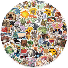 Forest Animal Nature Stickers 100 Pcs Aesthetic Waterproof Vinyl Laptop Bottle  picture